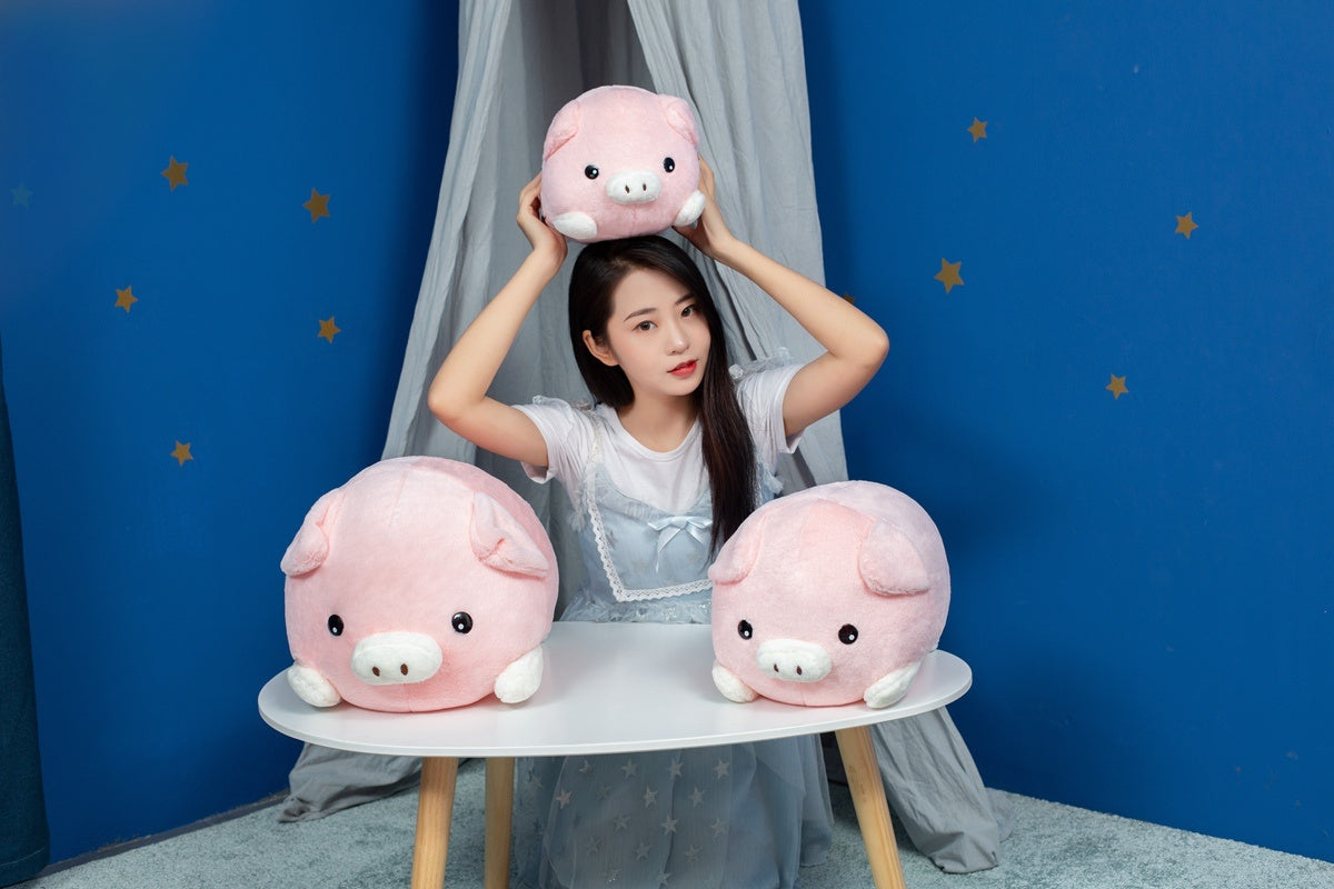 Cute And Fashionable Lying Pose Blessing Pig Plush Doll Toy Pig