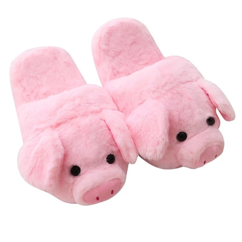 Cute pig floor slippers