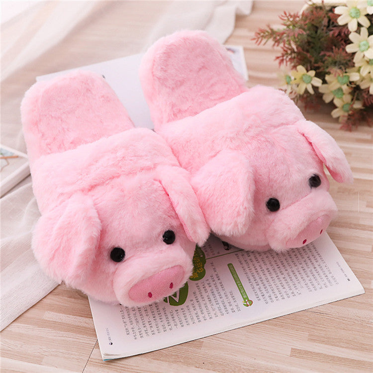 Cute pig floor slippers