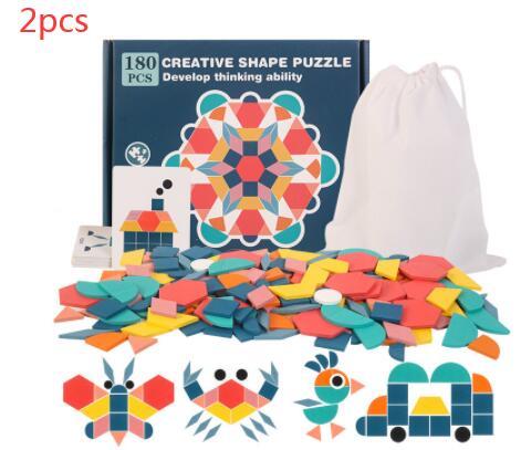 Creative Tangram Wooden Puzzle Early Learning Puzzle Toy