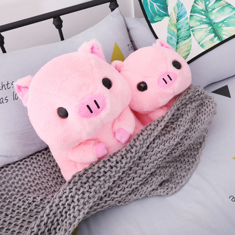Cute powder sitting big head blessing pig pig