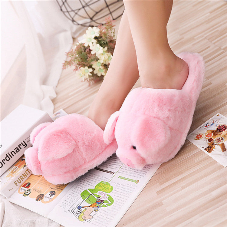 Cute pig floor slippers