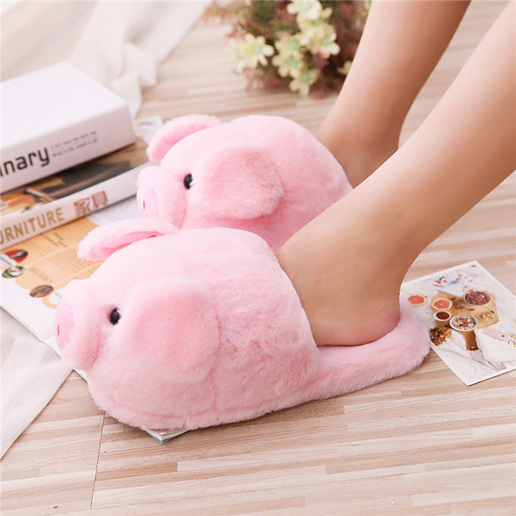 Cute pig floor slippers