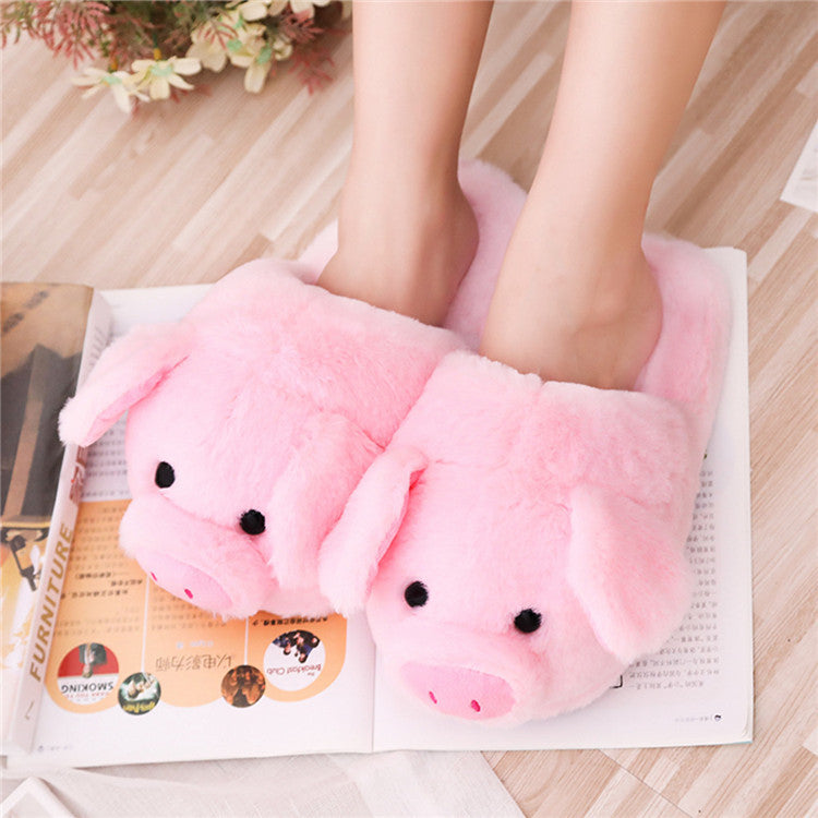 Cute pig floor slippers