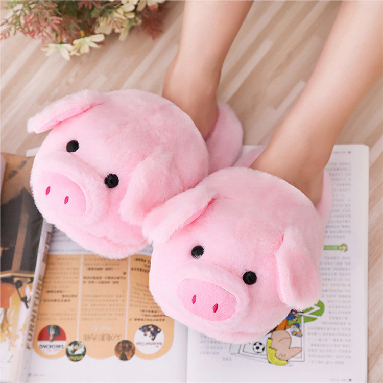 Cute pig floor slippers