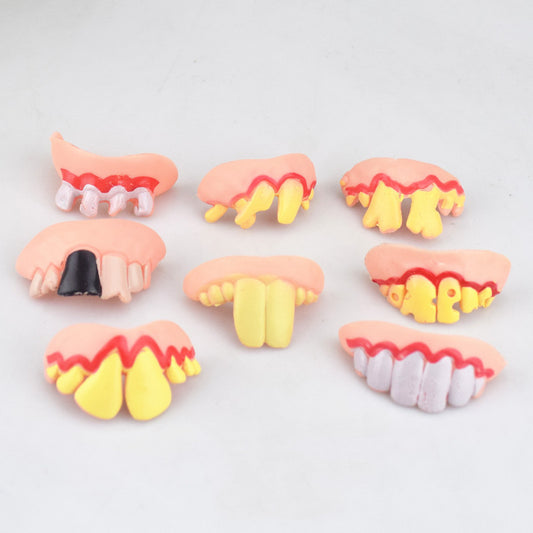 Fashion Simple Halloween Weird Fake Teeth Toys