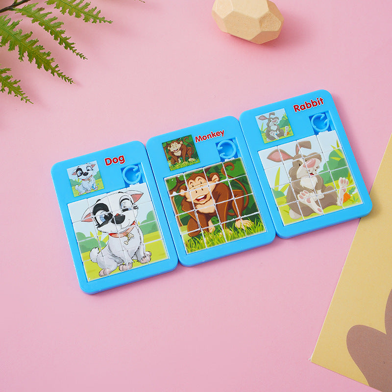 Animal Puzzle Huarong Road Maze Puzzle Toy